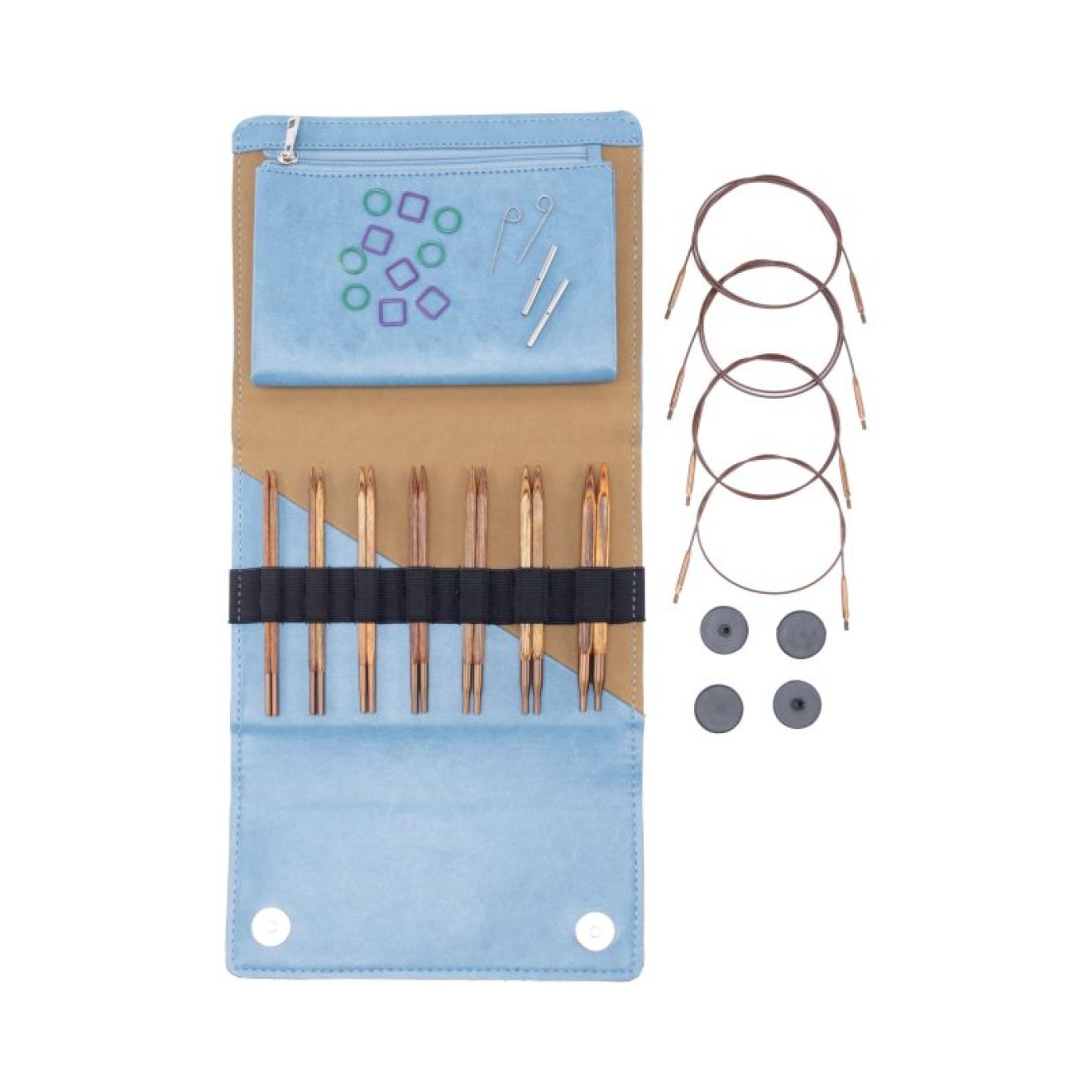 KnitPro Nadelspiel Ginger Cubics 4,00 - 8,00 mm / 13 cm