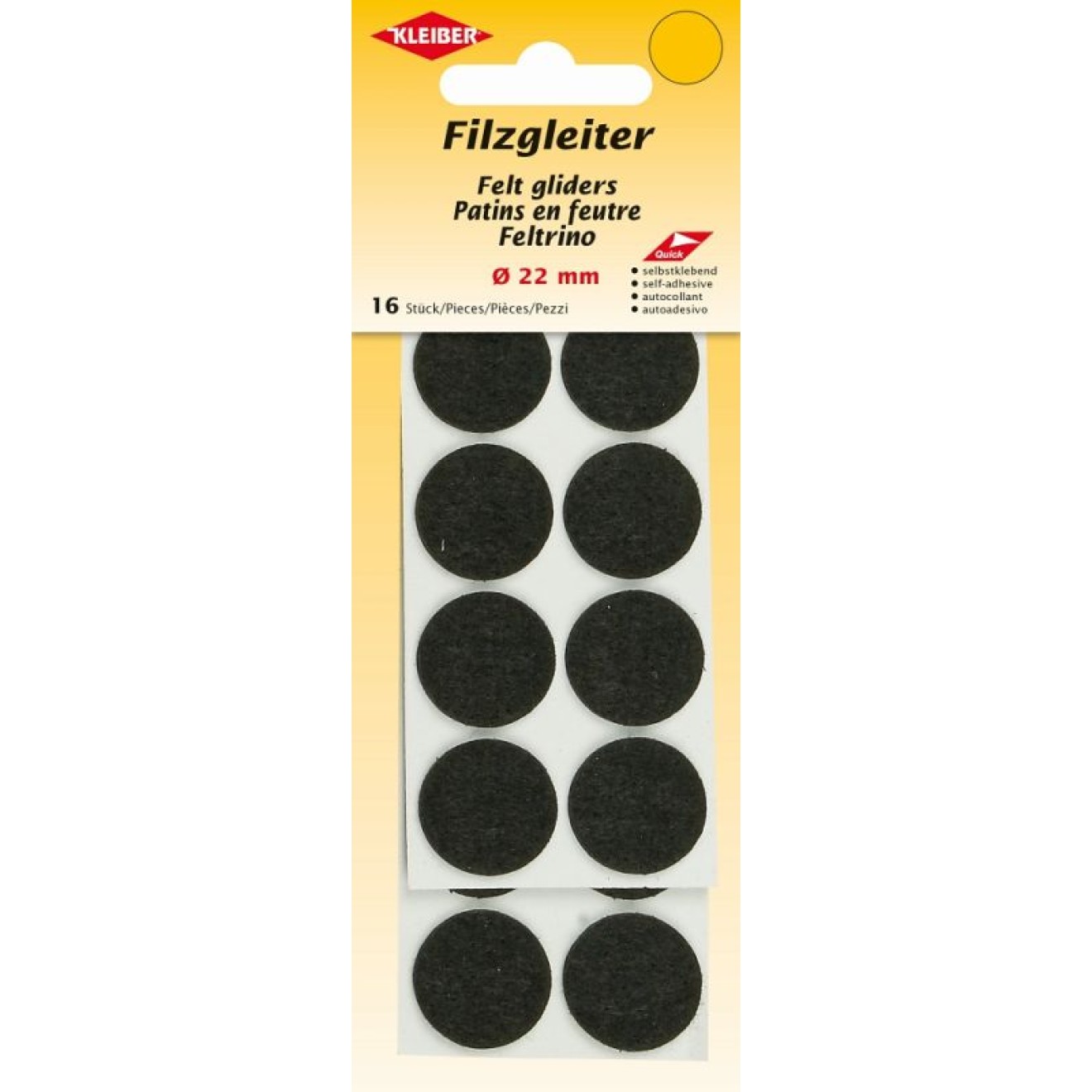 Ø ca. 22 mm / 03 schwarz / 16 St
