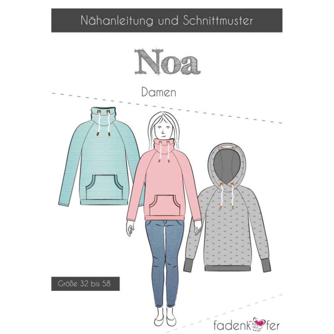 fadenkäfer Papierschnittmuster colour Noa Damen