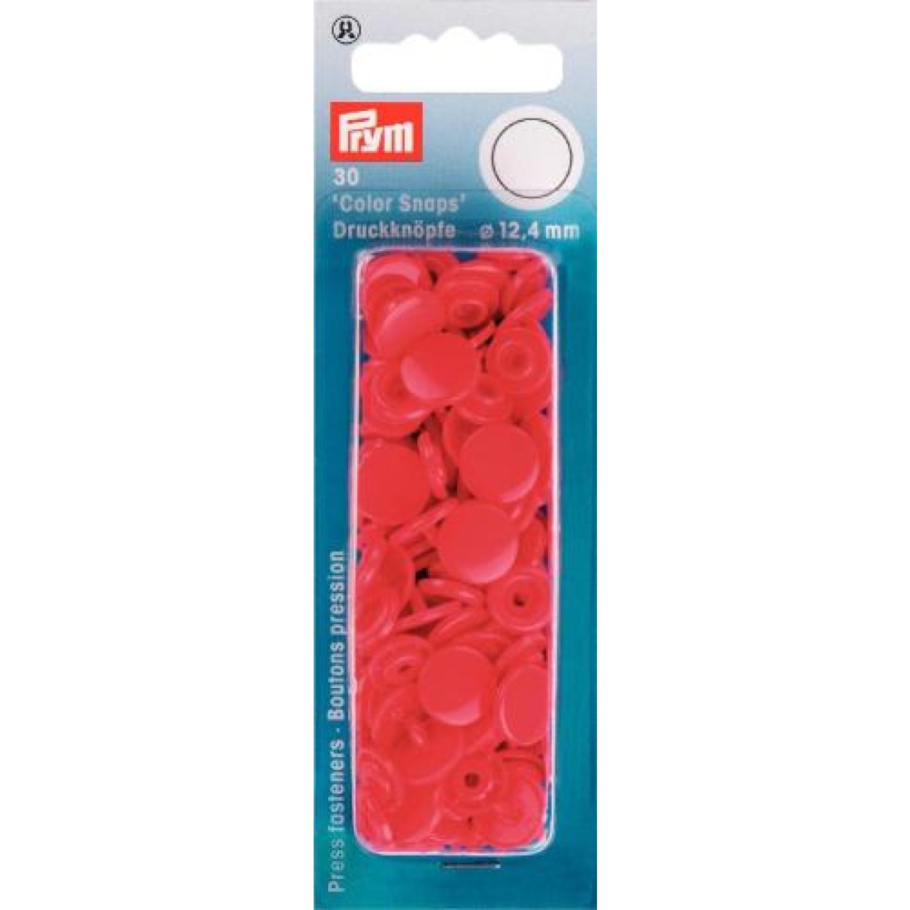 Prym sew-free snap fasteners Color Snaps 12,4 mm / rot