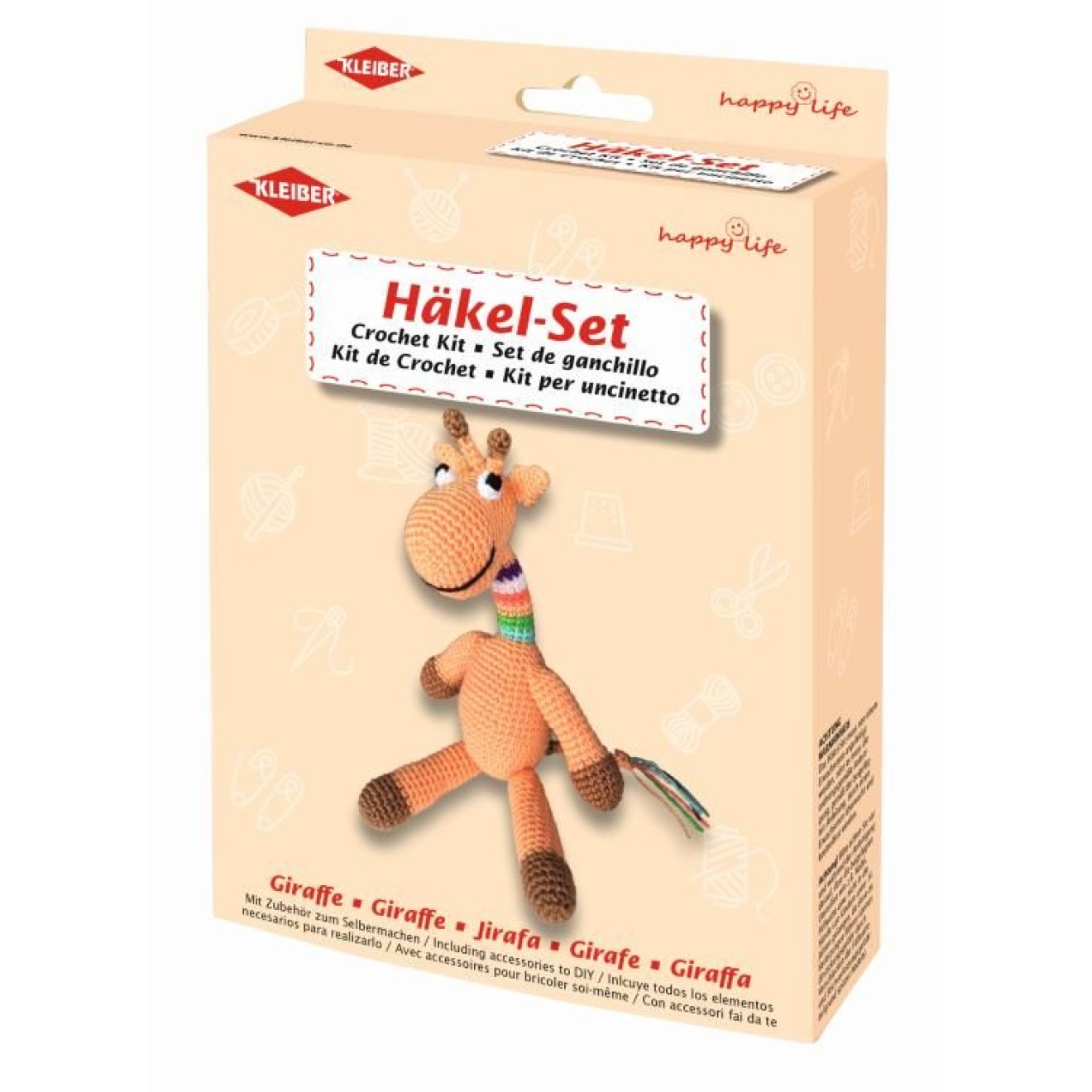 Kleiber Häkeltier Bastelset 30x6 cm