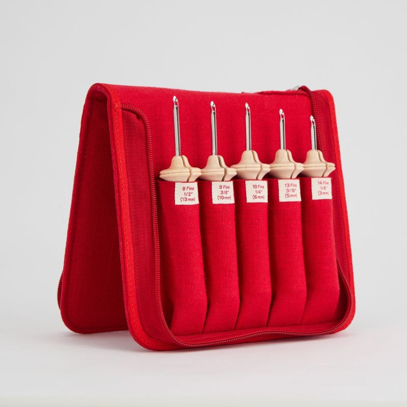 The Oxford Company Punch needle Set Natural Wood Fine Point 5 Nadeln