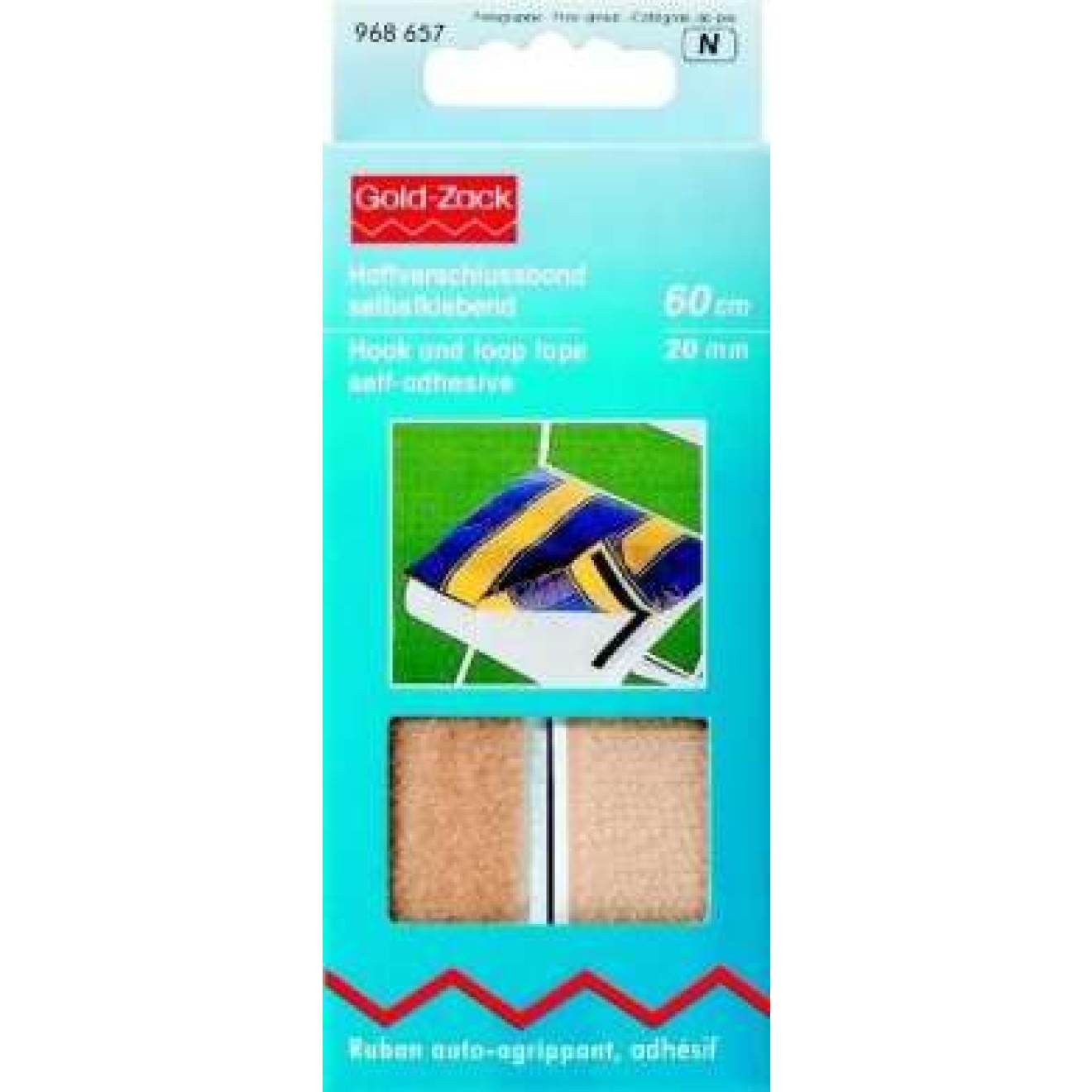 Prym hook and loop tape 20 mm / beige
