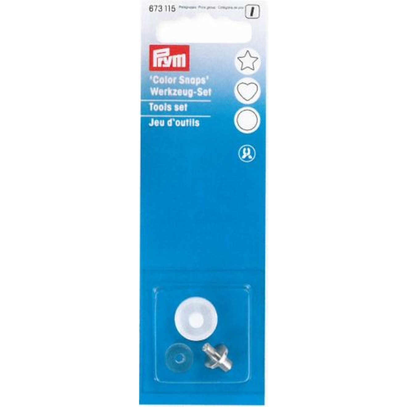Prym Druckknöpfe Farbe Snaps-Werkzeug Set für Vario-Zange