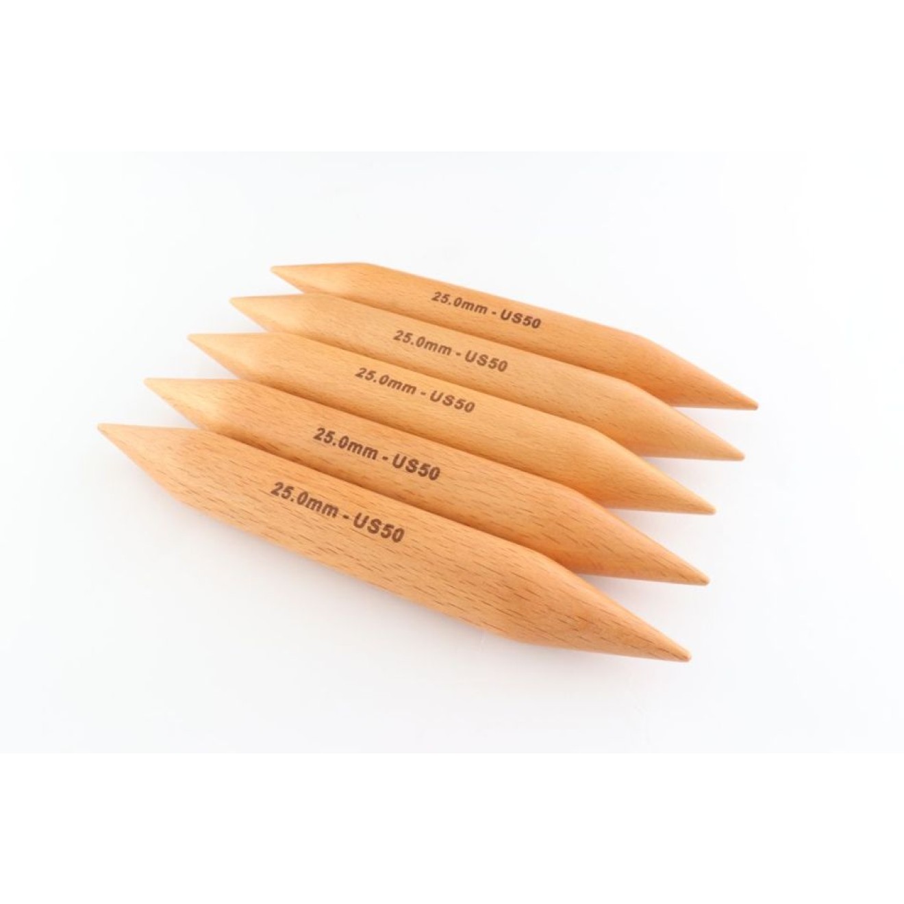 KnitPro набор чулочных спиц JUMBO Birch 25,00 mm / 20 cm