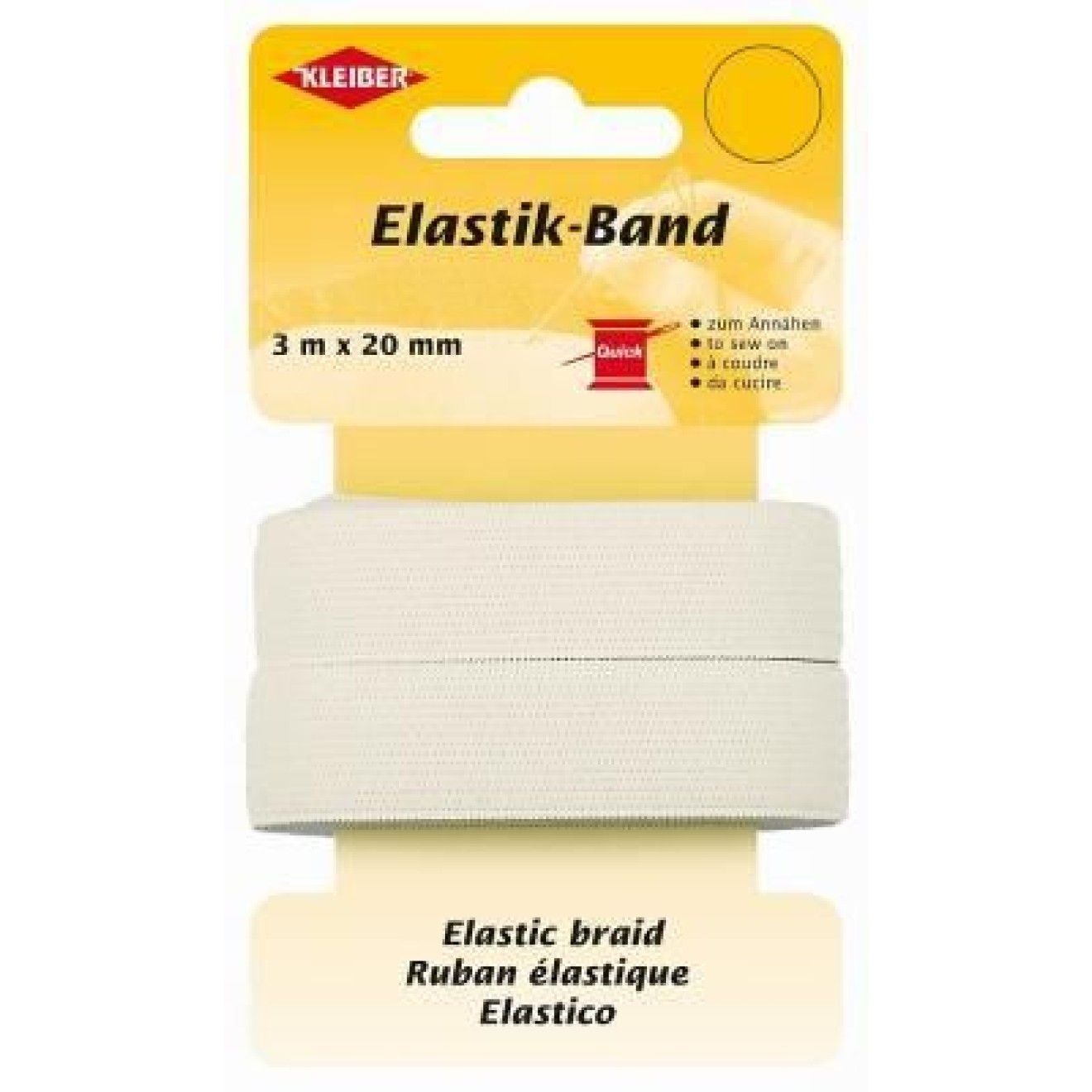 Kleiber Elastic-Band 20 mm / weiß