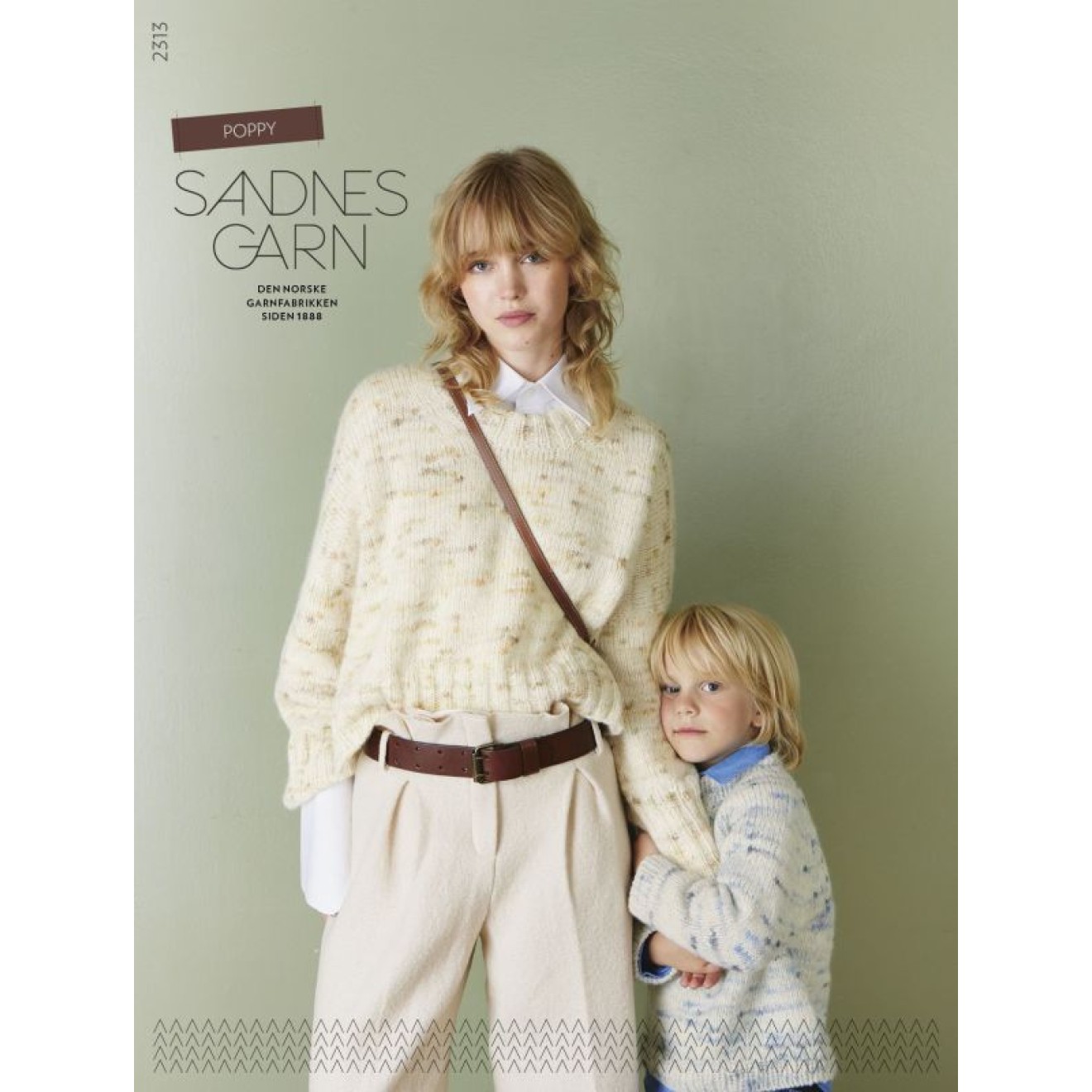 Sandnes Garn pattern booklet 2313 Poppy Farbe 01992 natural