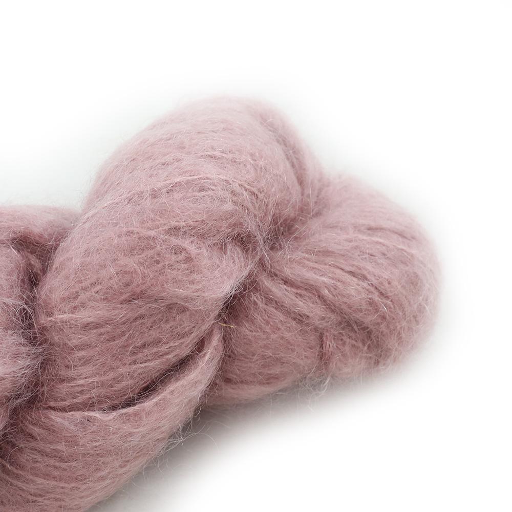 Cowgirl Blues Fluffy Mohair solids hand-dyed yarn