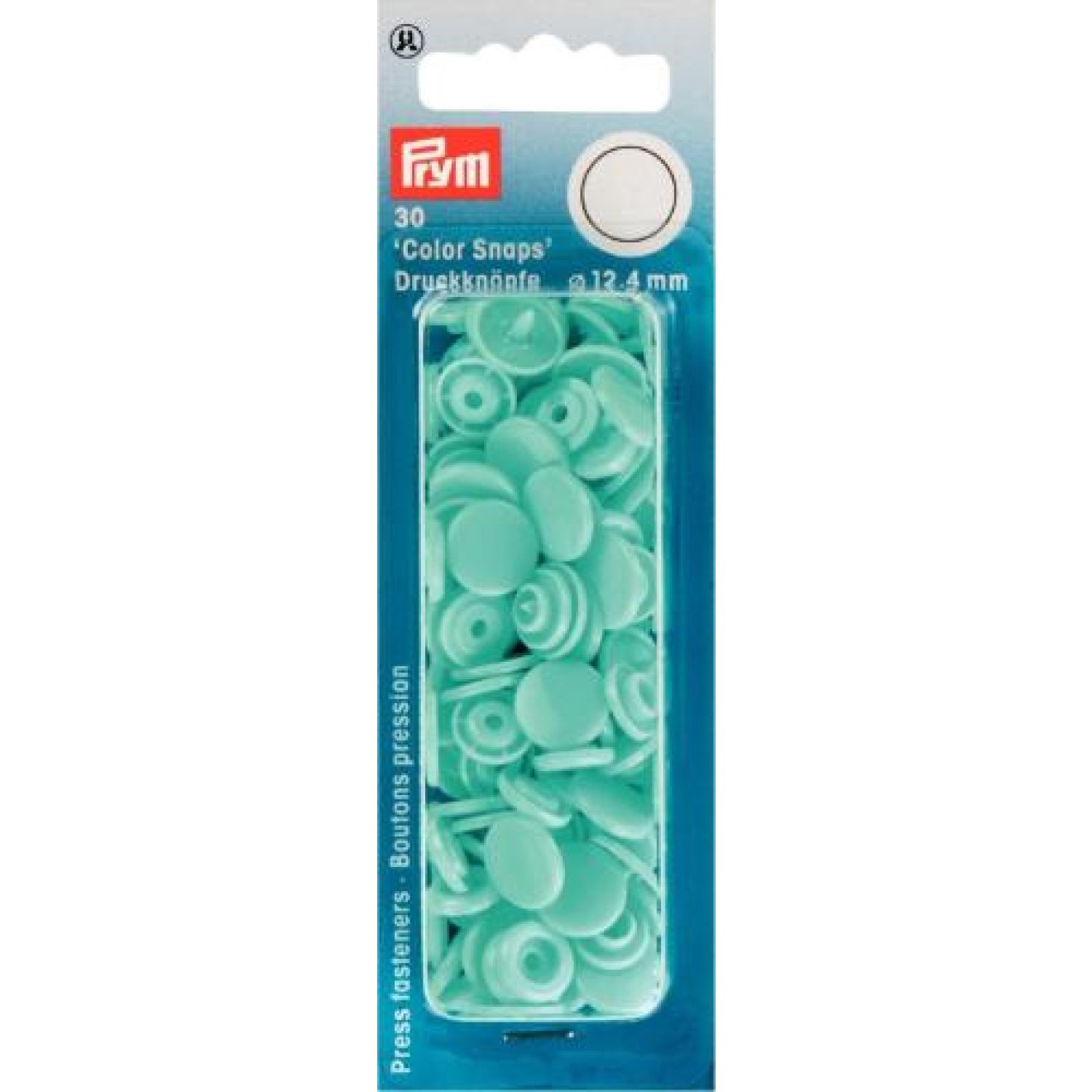 Prym sew-free snap fasteners Color Snaps 12,4 mm / helltürkis