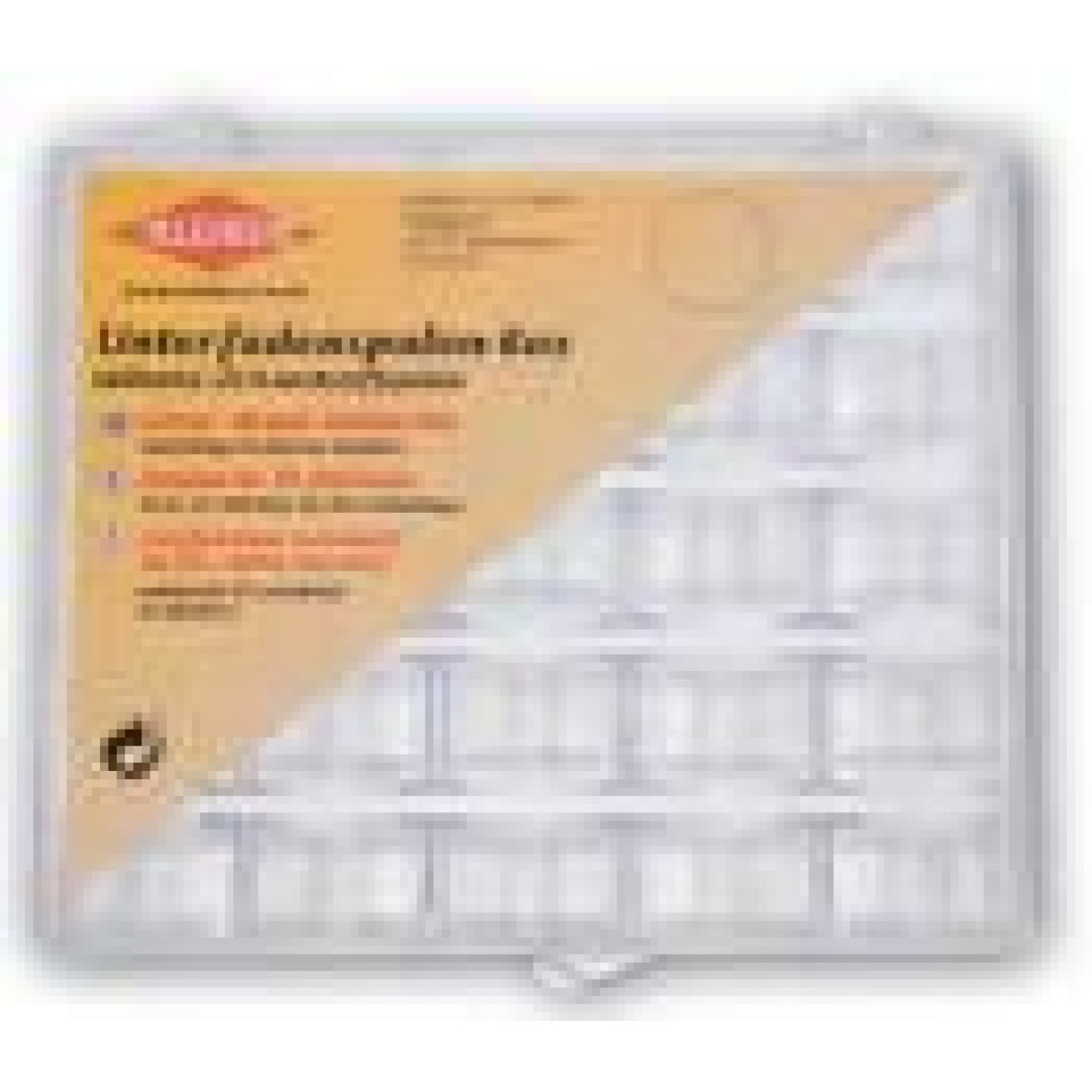 Kleiber Unterfadenbox ca. 10x12 cm / transparent