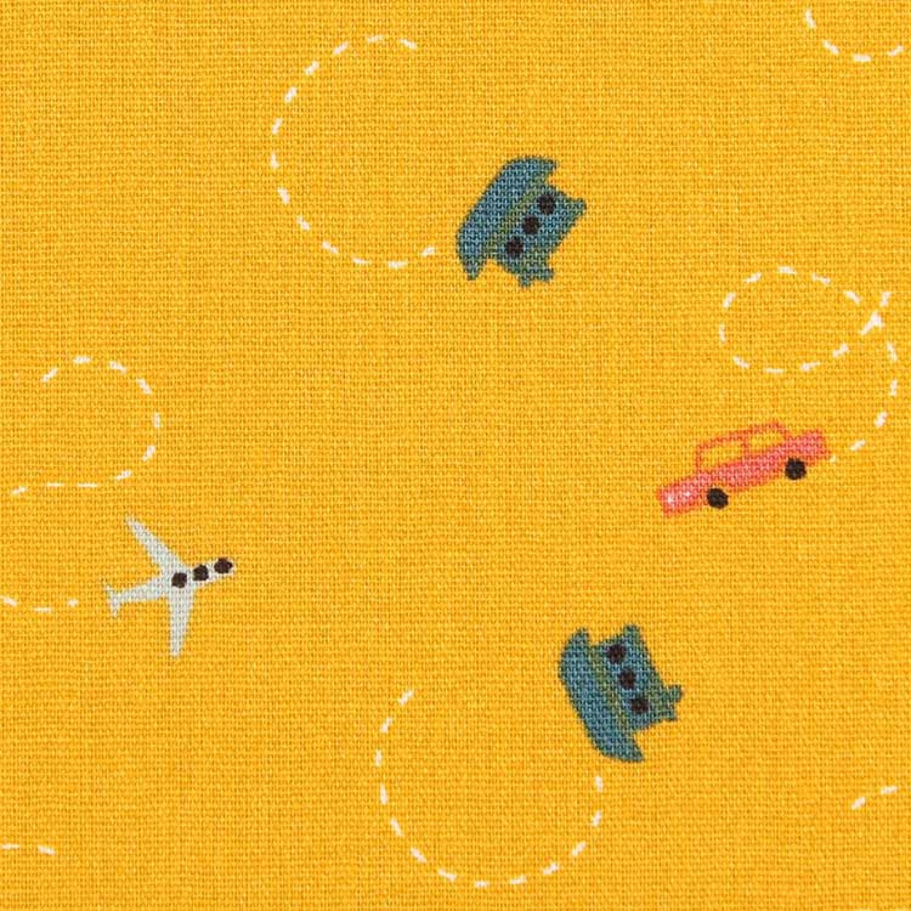 HANABI cotton Poplin Tiny Traffic colour 006 ocker
