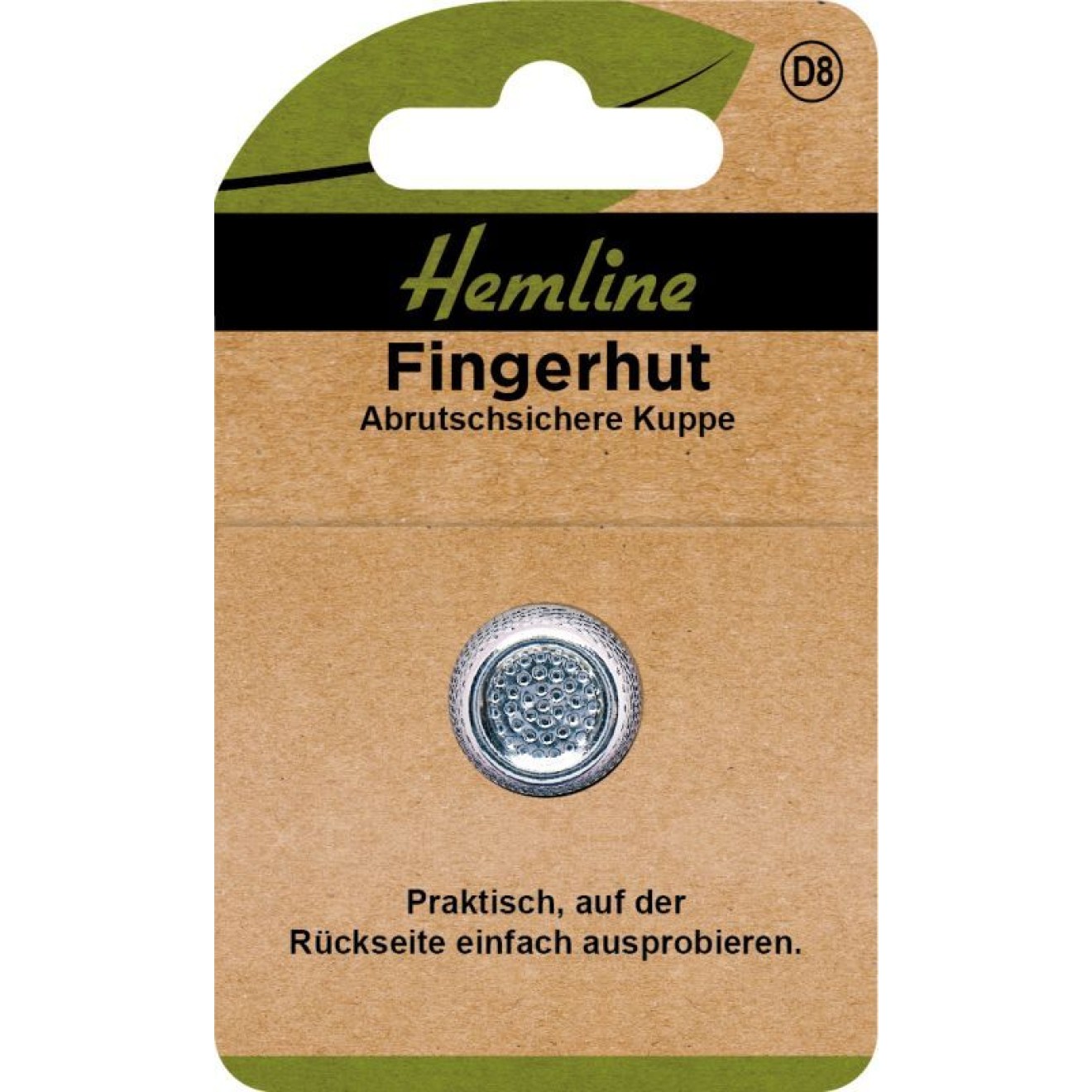 Hemline Fingerhut mit abrutschsicherer Kuppe