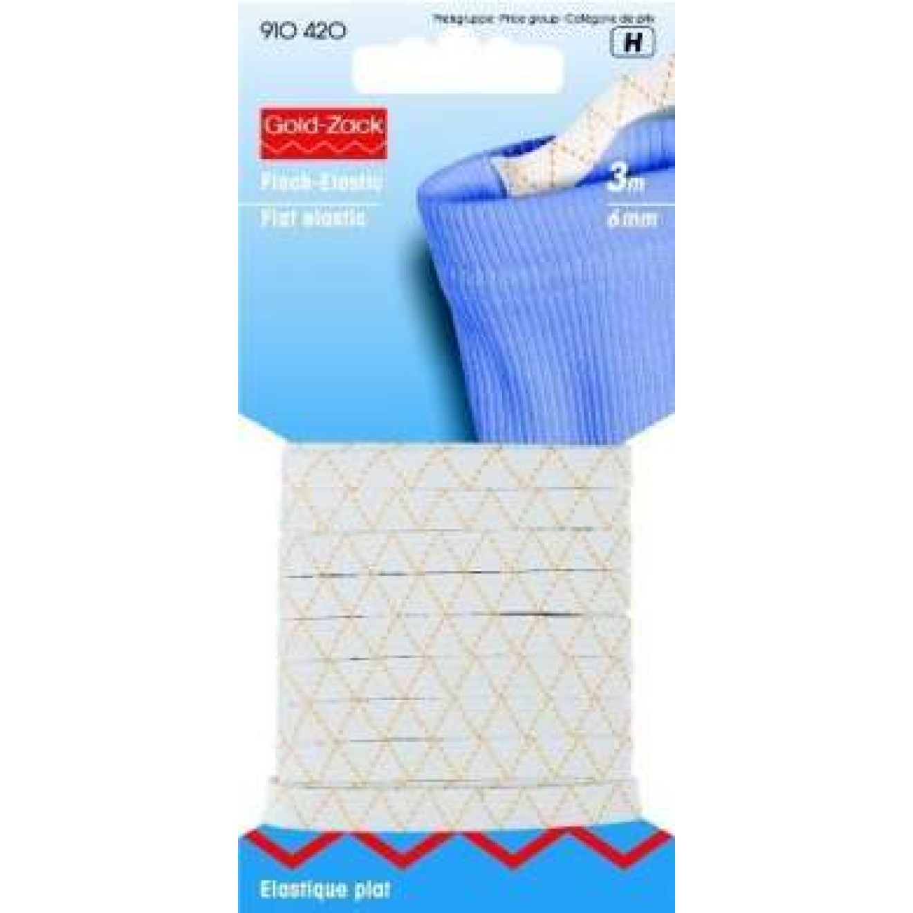 Prym Flach-Elastic 6 mm / weiß