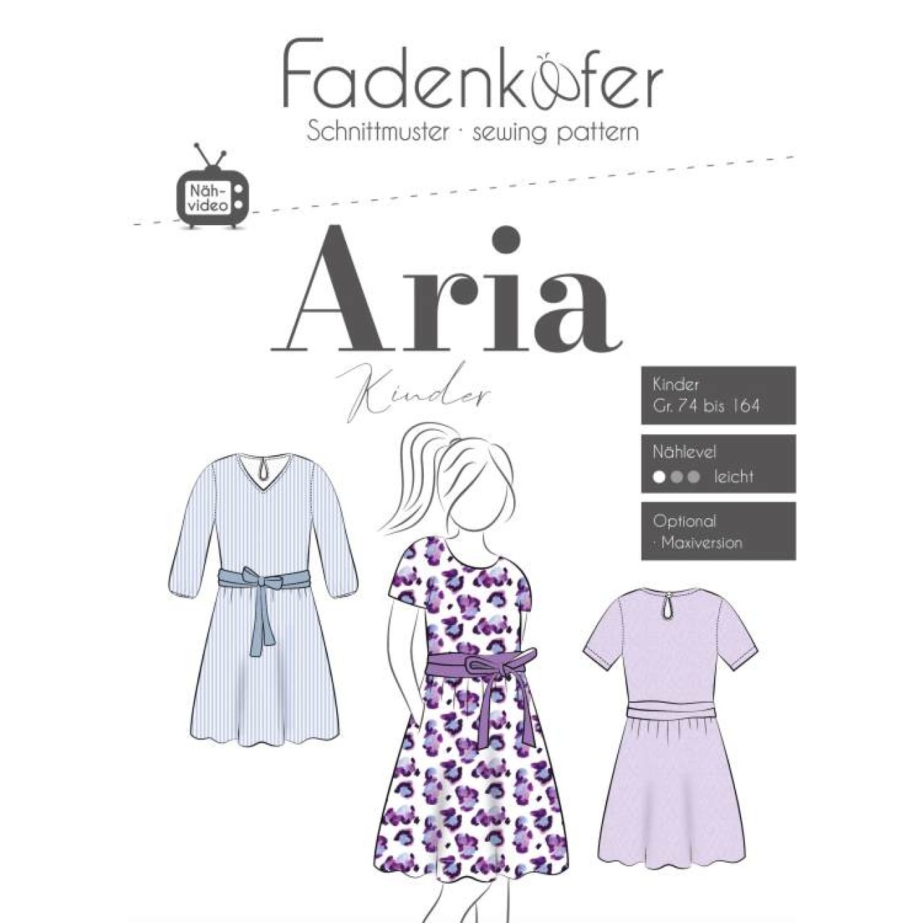 fadenkäfer Papierschnittmuster colour Aria Kinder