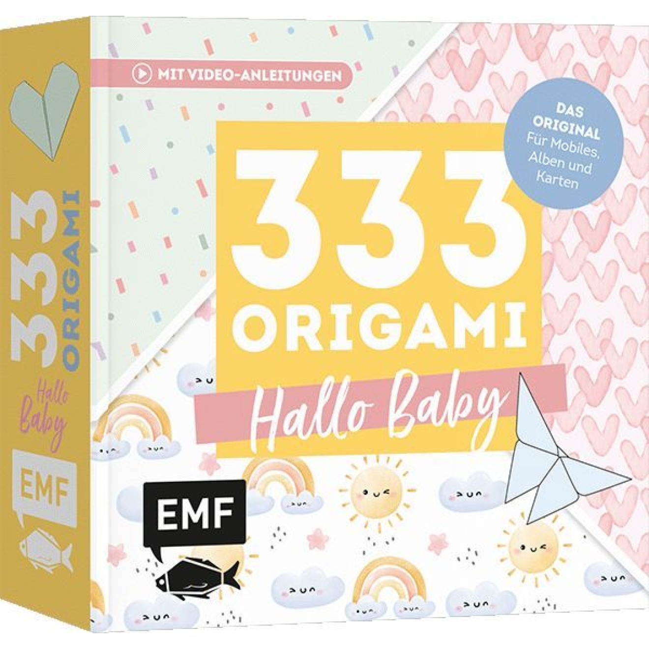 EMF 333 Origami – Hallo Baby Niedliche Papiere zum Basteln von Mobiles, Alben, Karten