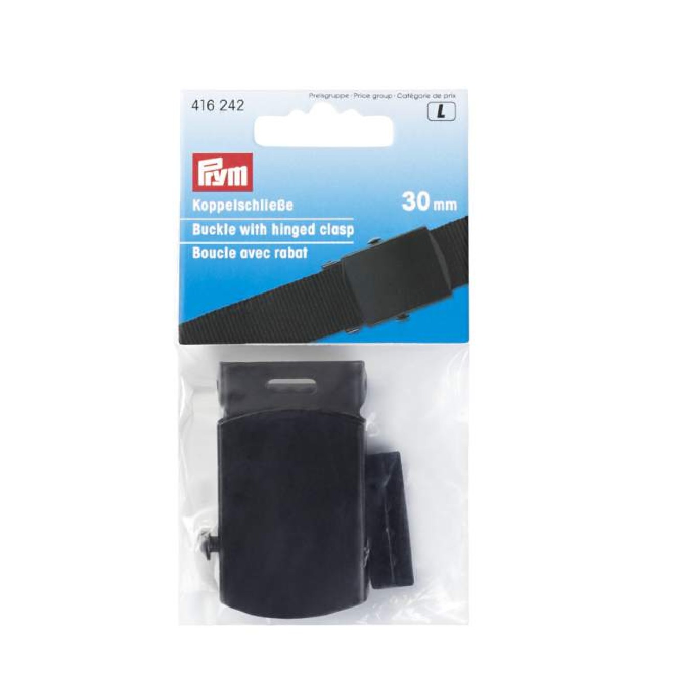 Prym Koppelschließe 30 mm / schwarz