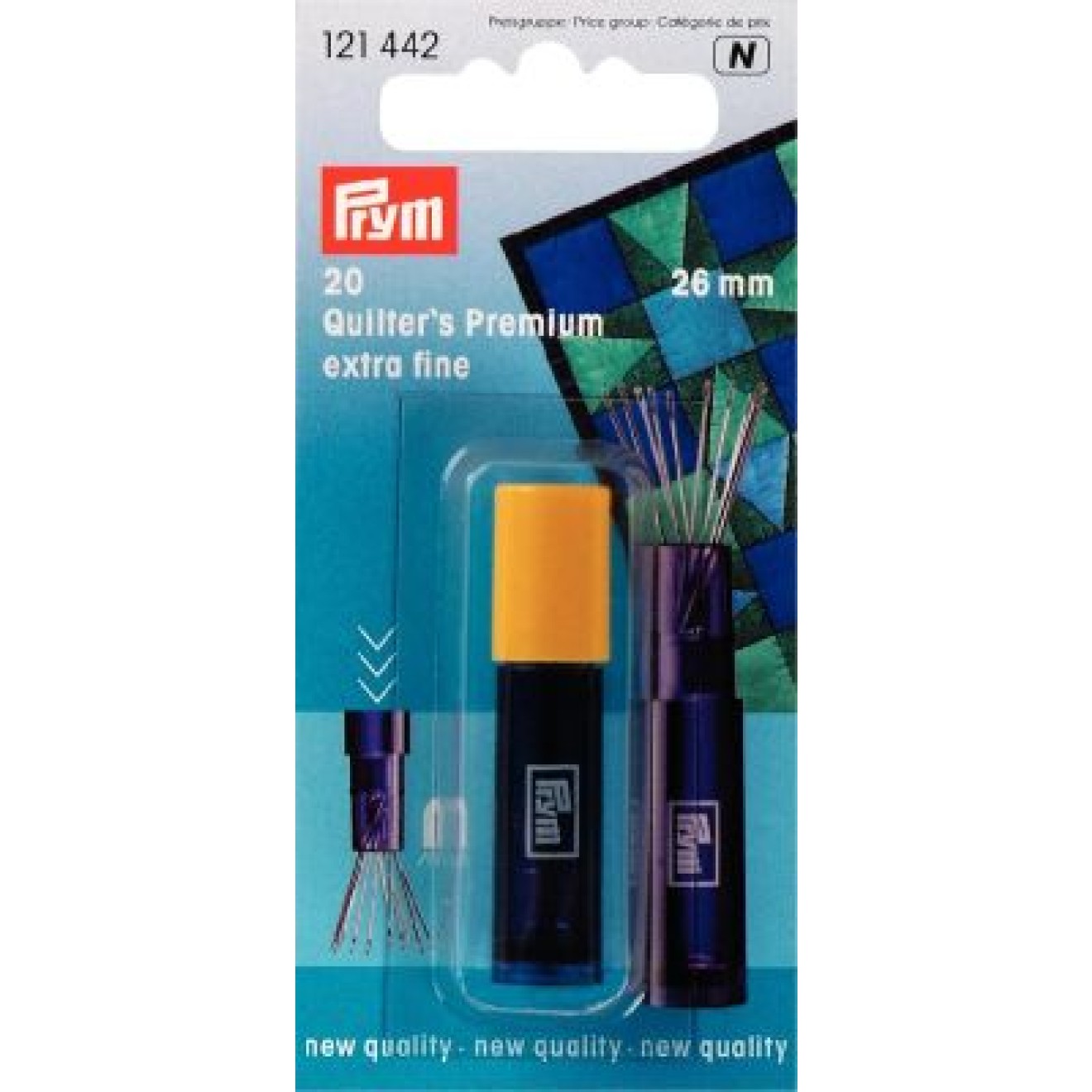 Prym Quilting-Nähnadeln 26x0,53 mm