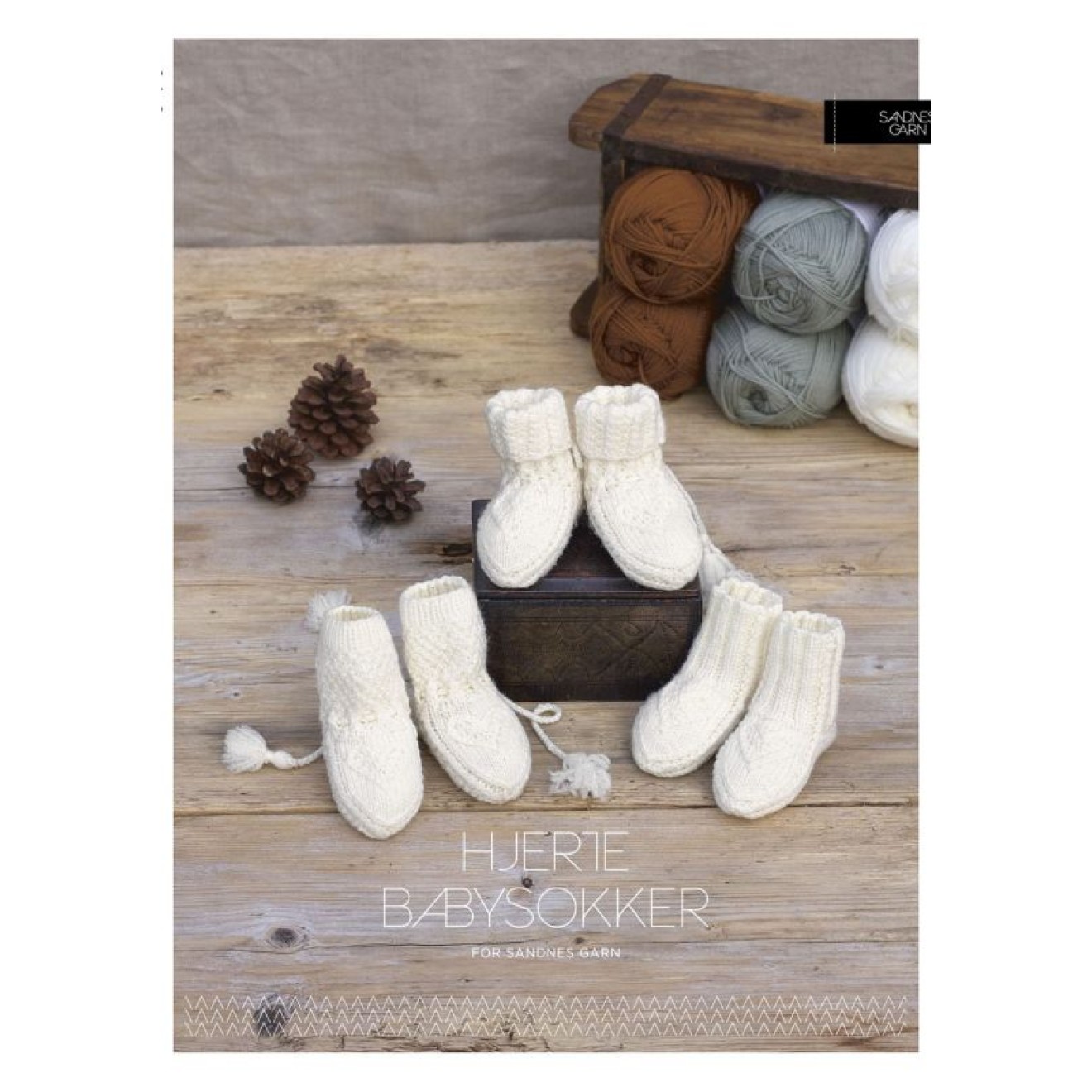 Sandnes Garn Anleitungsheft Kongle by Sigrun Heart Baby Socks 1 piece