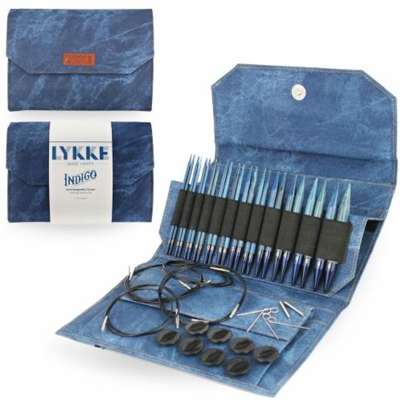 LYKKE needle set interchangeable needle tips 3,50 mm-12,00 mm / 13 cm