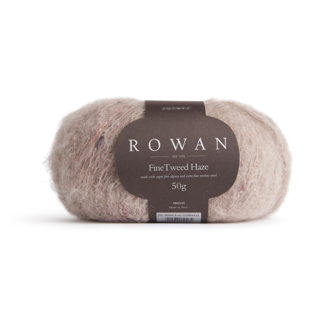 rowan fine tweed haze 199 9802245 000006 6 packshot