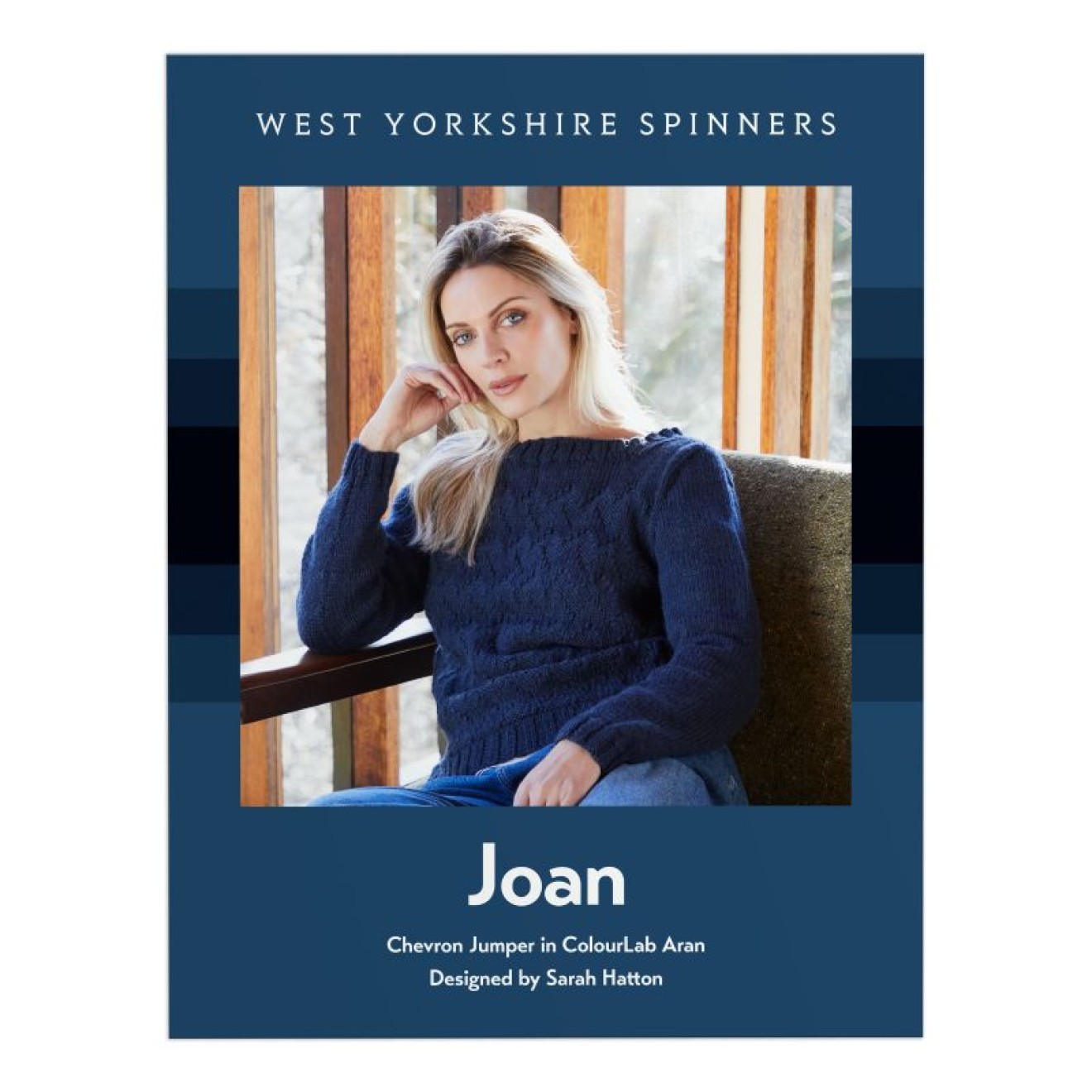 West Yorkshire Spinners single pattern ColourLab Aran - Joan Chevron Jumper - English