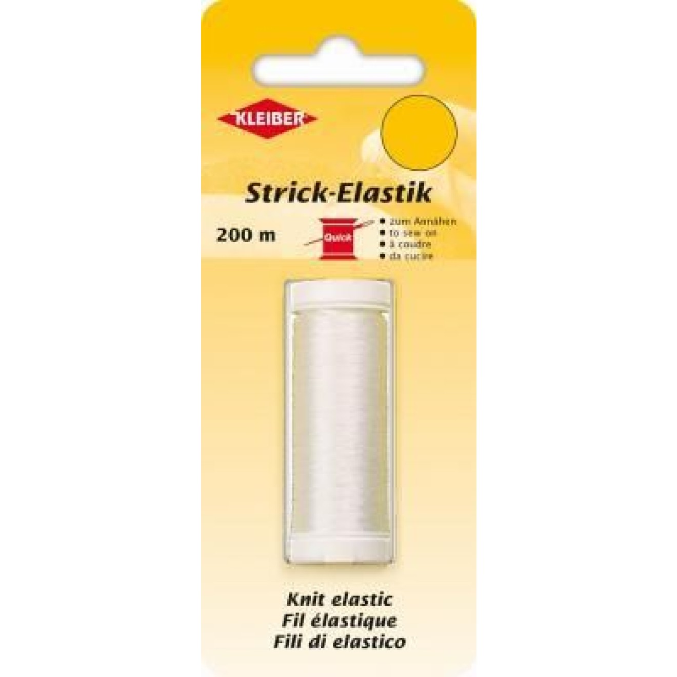 Kleiber knitting-in elastic colour transparent