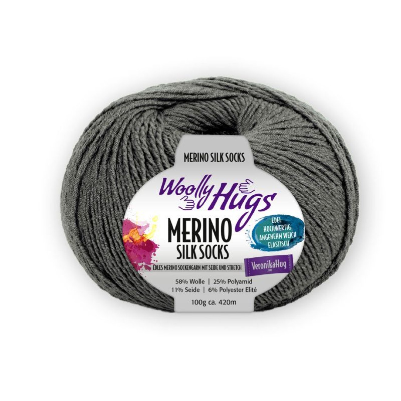 Pro Lana Woolly Hugs Merino Silk Socks colour 295