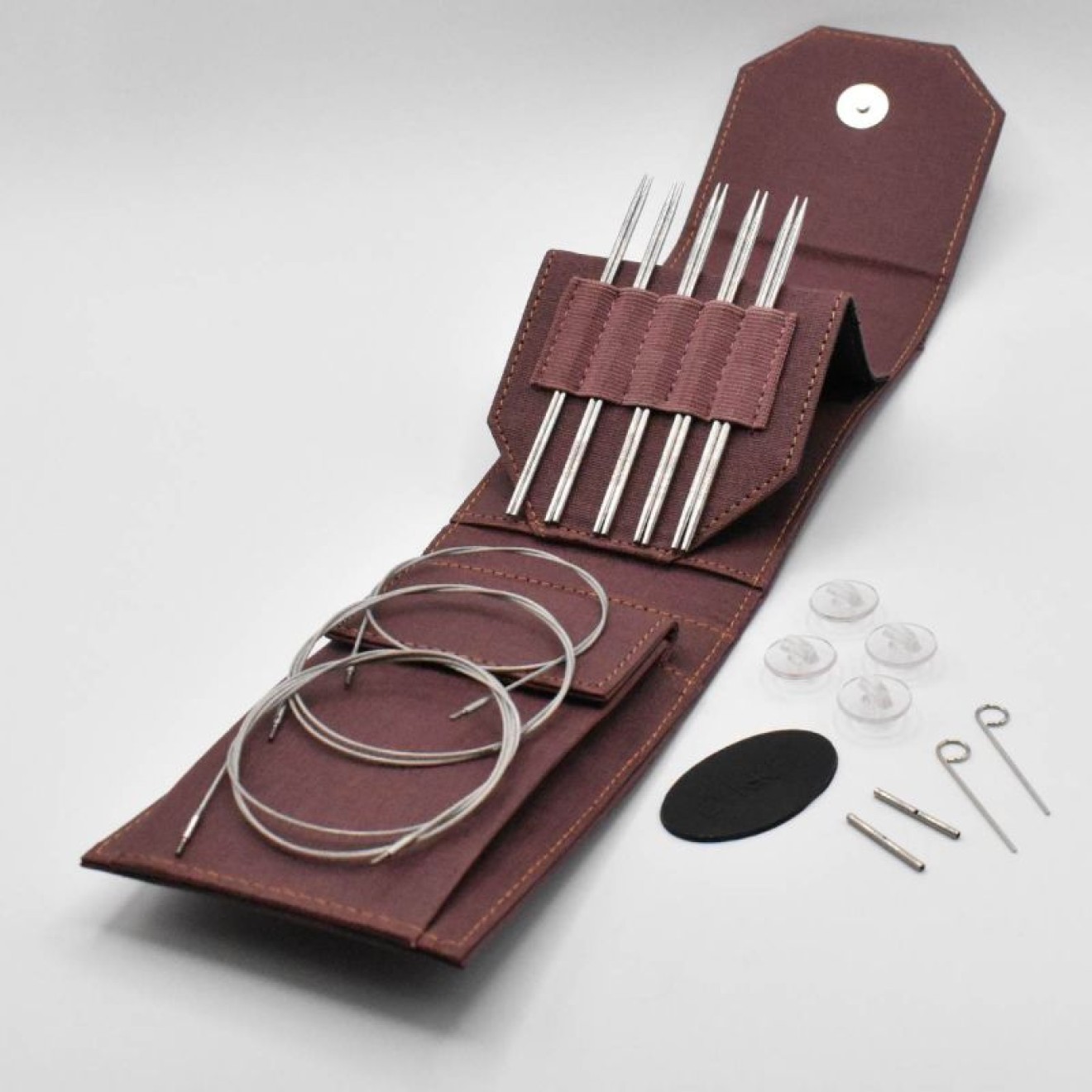 LYKKE needle set interchangeable needle tips Flight 2,00-3,00 mm 13 cm Maroon 2,00-3,00 mm / 13 cm