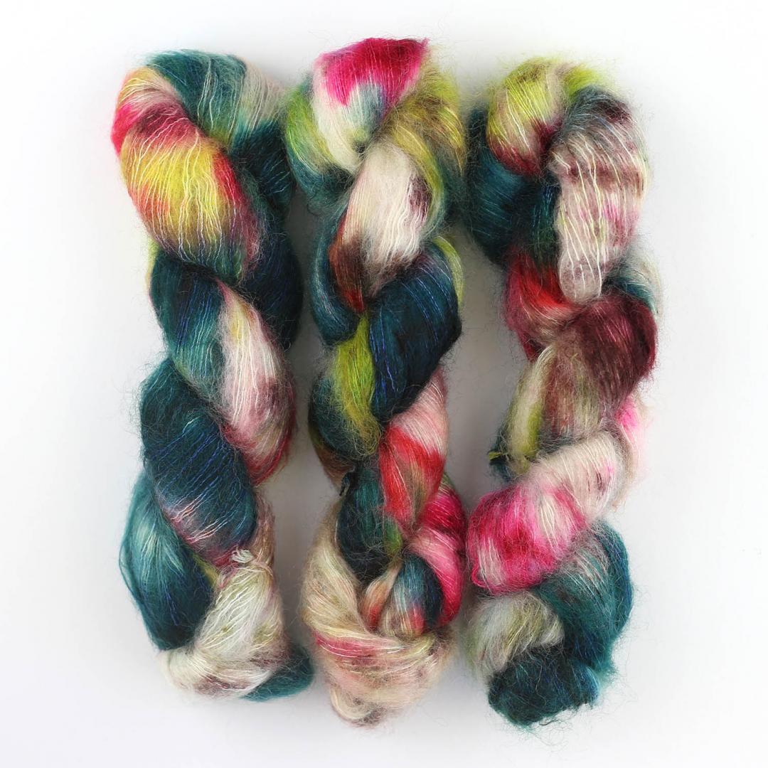 Cowgirl Blues KidSilk gradient hand-dyed yarn