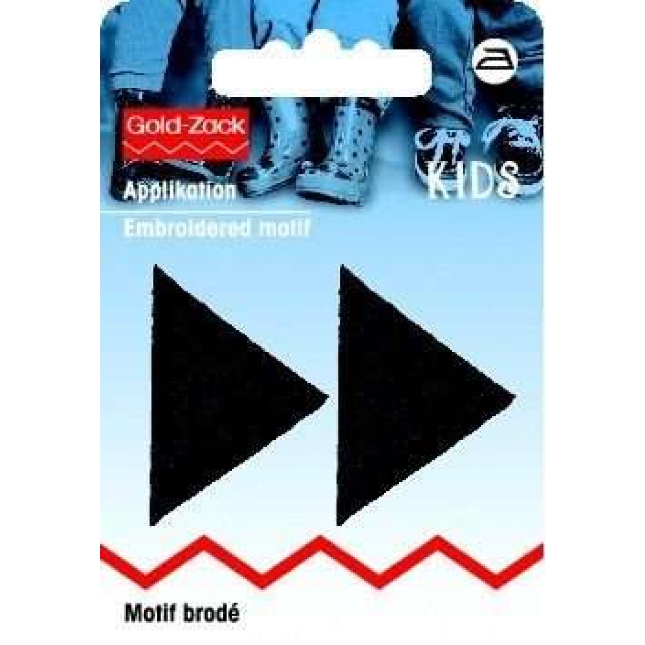 Prym Applikationen - Kids and Hits - aufbügelbar ca. 2,0x4,0 cm / schwarz