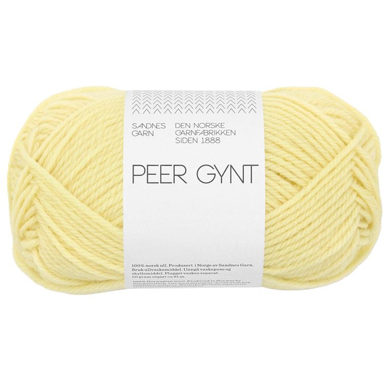 Sandnes Garn Peer Gynt colour 9602 lemonade