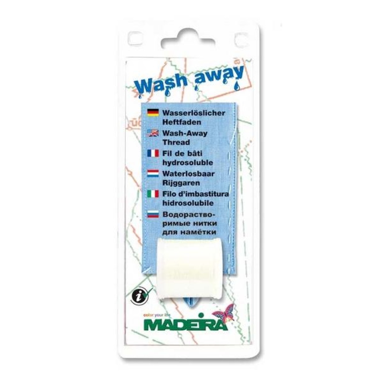 Madeira Wash Away wasserl. Heftfaden colour 200 m