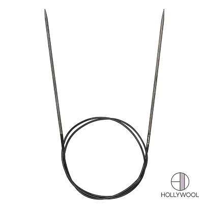 LYKKE Aiguille circulaire Driftwood – 10,00 mm / 100 cm