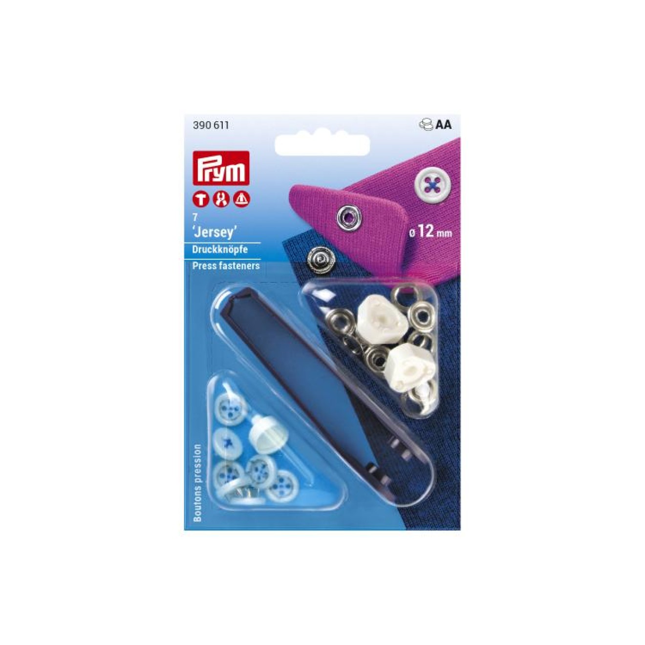 12 mm / white,blue / 7 piece / 390611