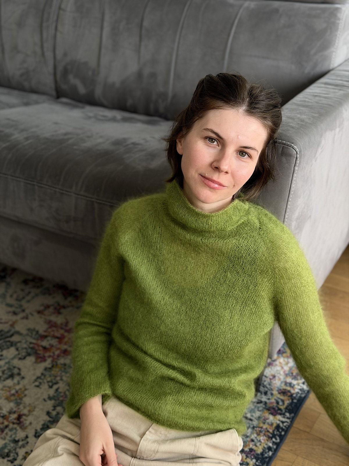 Pull col roulé Cloudy – modèle de tricot, photo 12