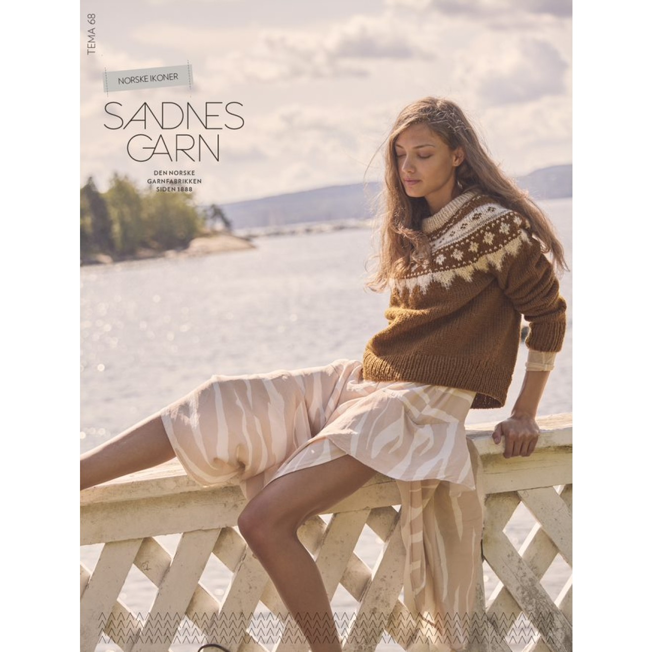 Sandnes Garn pattern booklet Tema 68 - Norske Ikoner colour 01992 natural