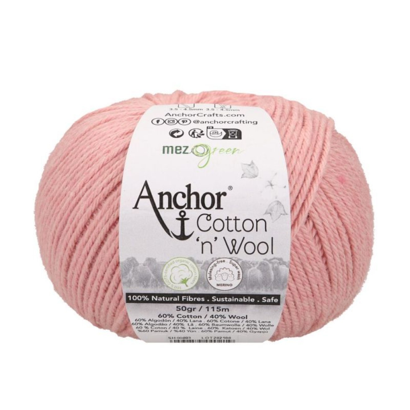 Mez Anchor Cotton Wool colour 00893 rose quartz