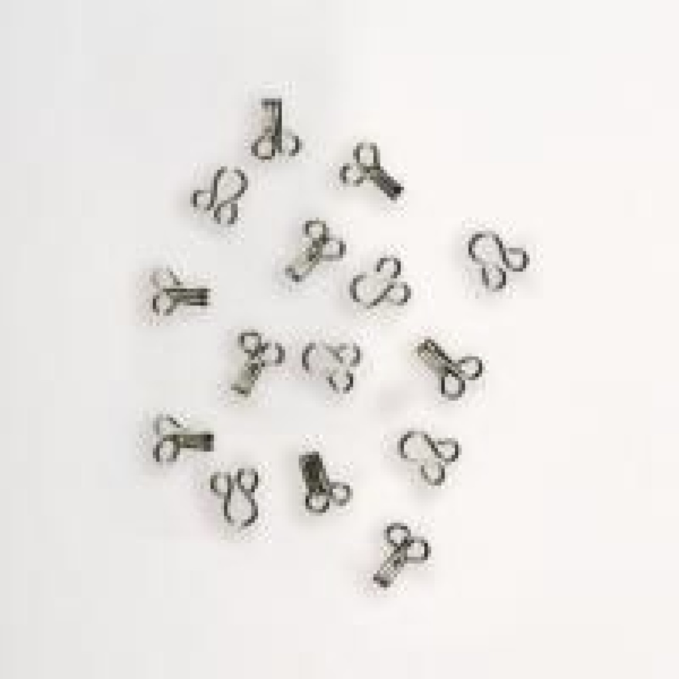 Kleiber Haken + Ösen silver