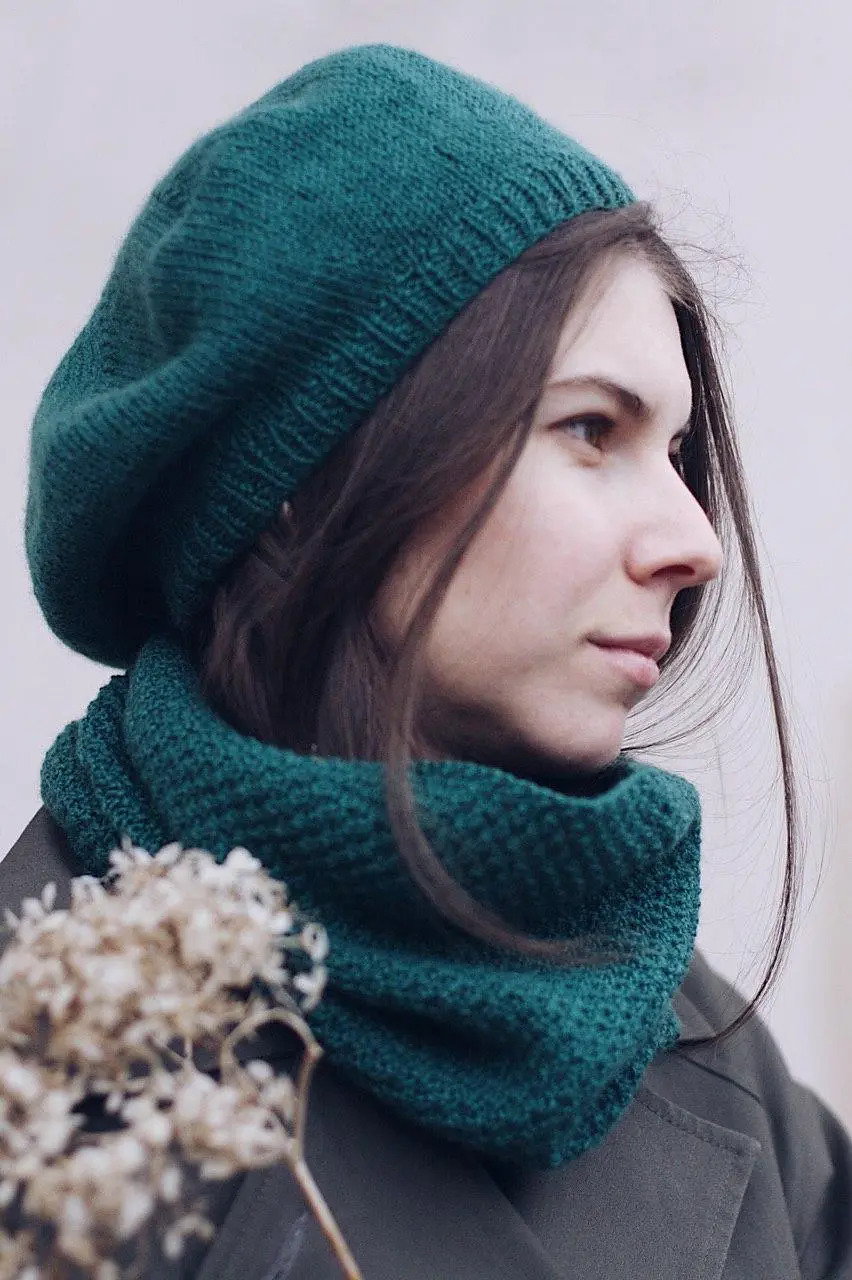 Béret et snood Easy Set – modèle de tricot, photo 4