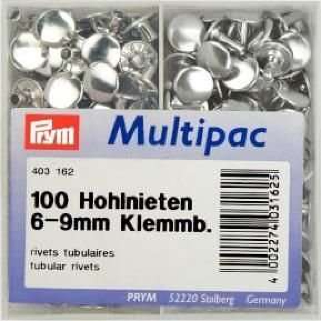 6-9 mm / silver-colored / 100 piece