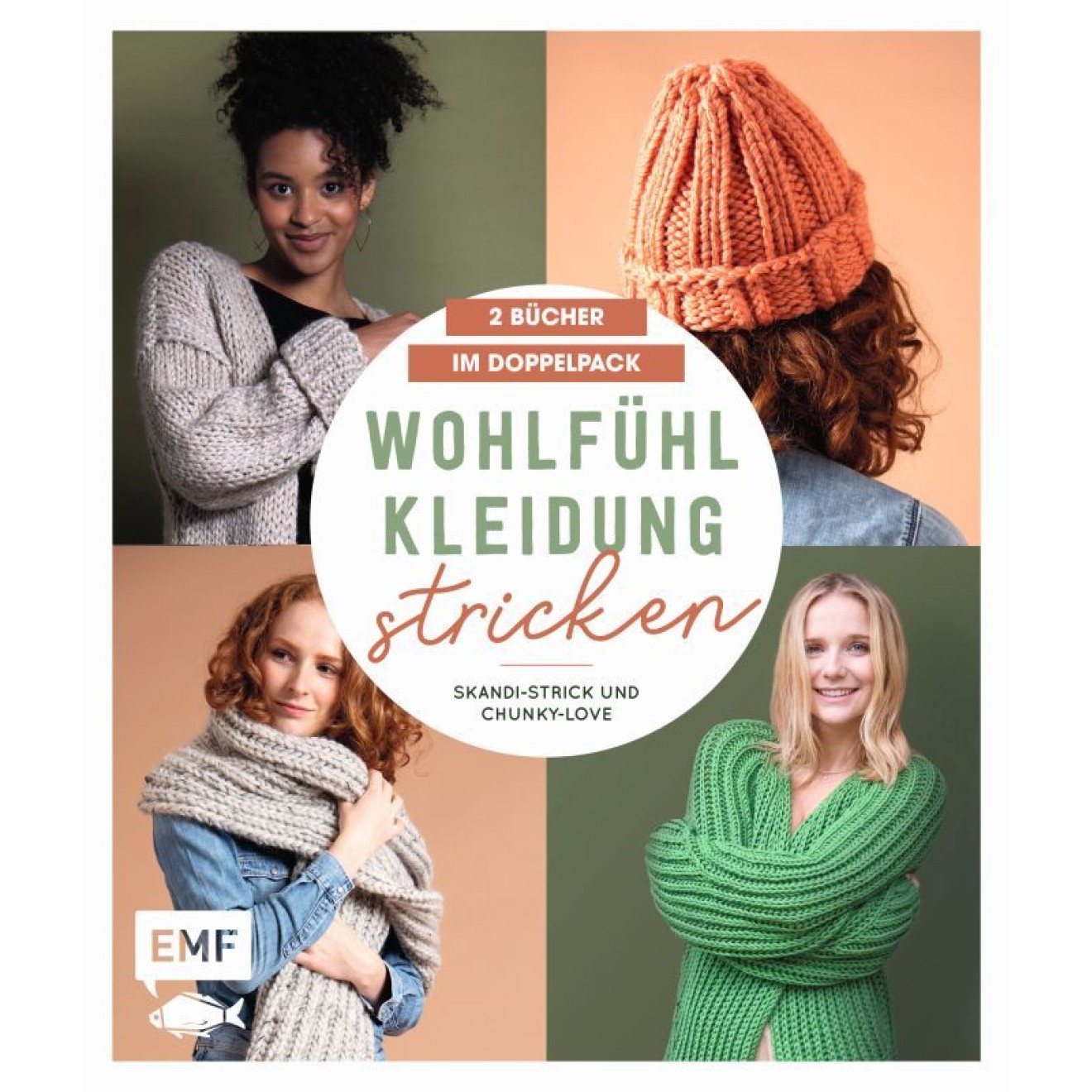 EMF Wohlfühlkleidung knitting – Skandi-knit und Chunky-Love: 2 Bücher im Doppelpack 334 Seiten 20x23,5 cm