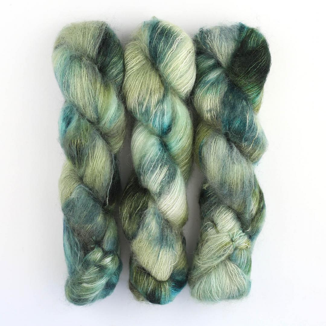 Cowgirl Blues KidSilk gradient hand-dyed yarn