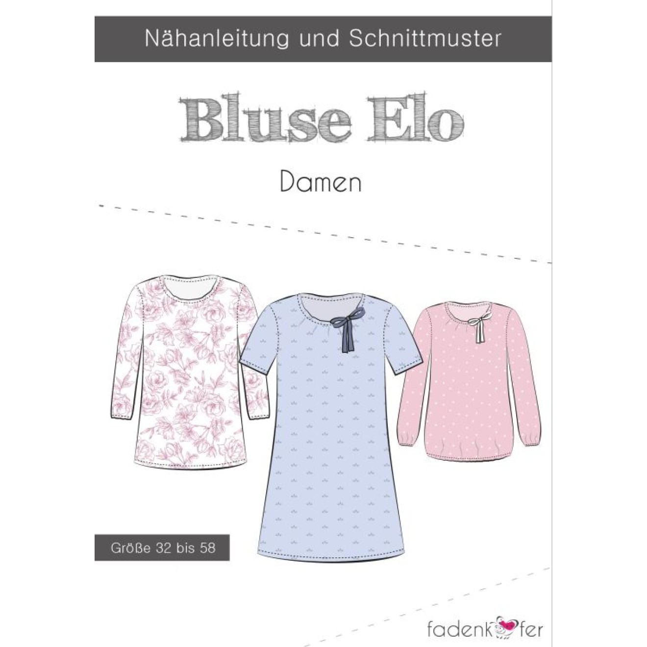 fadenkäfer Papierschnittmuster colour Bluse Elo Damen