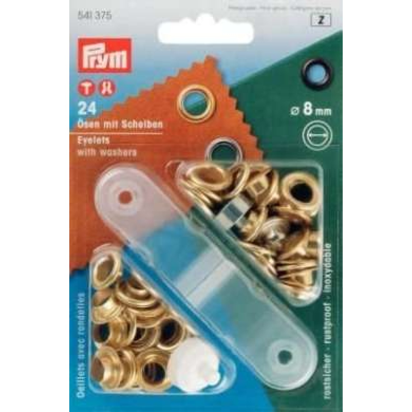 8,0 mm / goldfarbig / 24 St