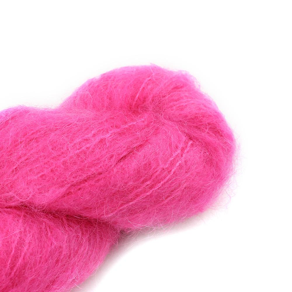 Cowgirl Blues Fluffy Mohair solids handgefärbt yarn