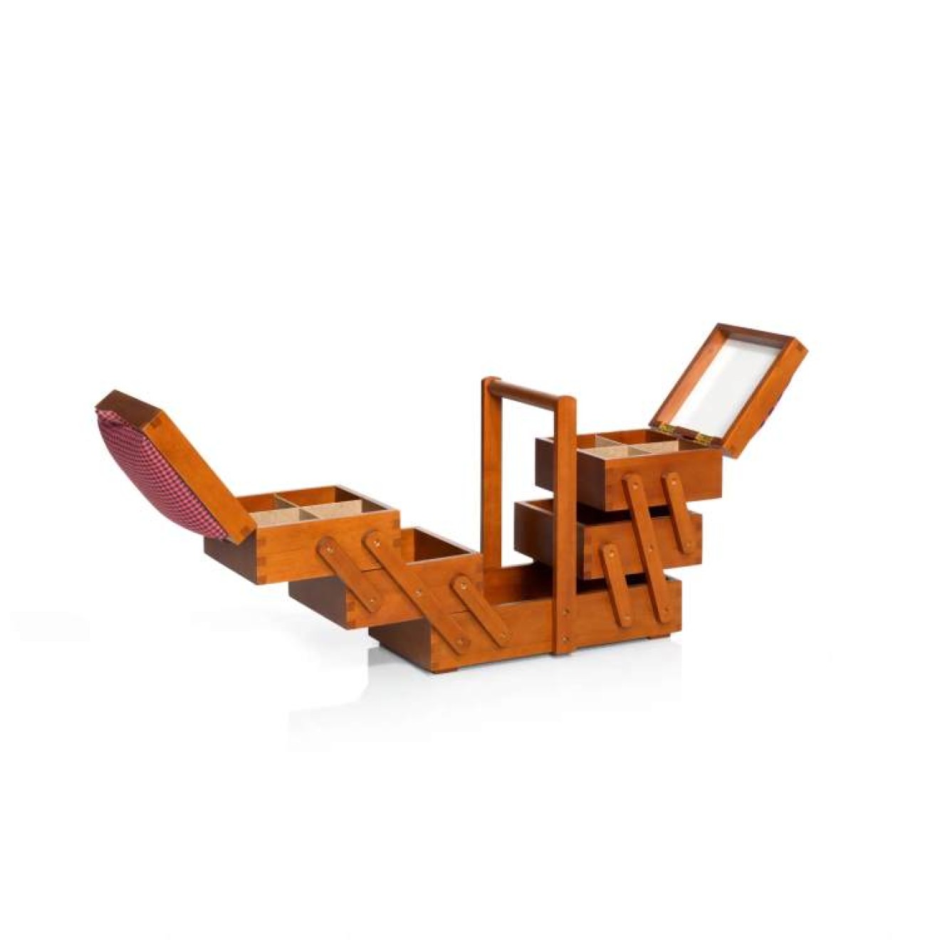 Prym Nähkasten Holz 36x30x19 cm / dunkel