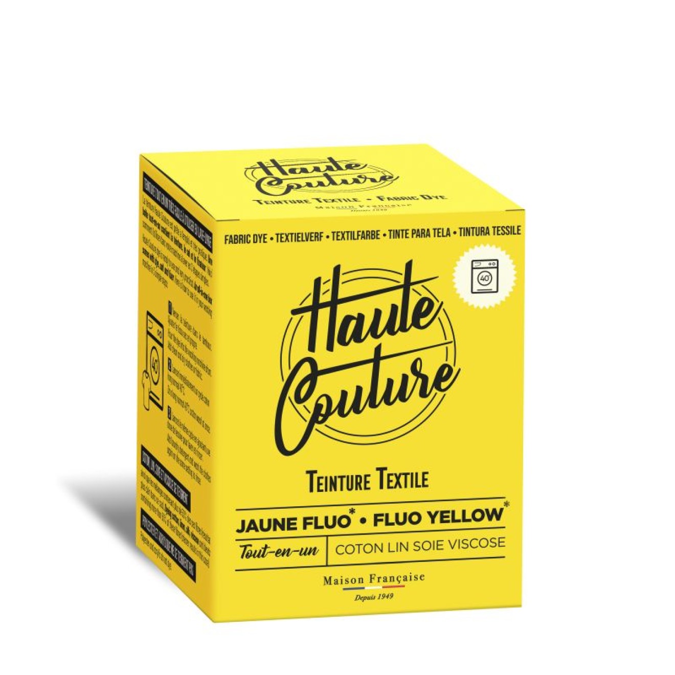 Haute Couture Textilfarbe colour fluo-yellow