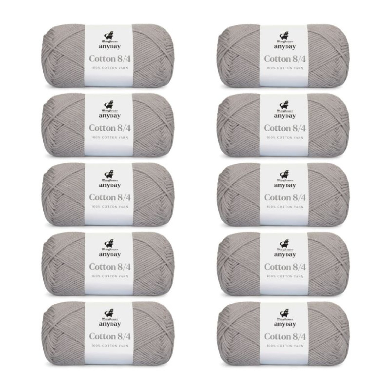 Mayflower Anyday Cotton 8/4 Farbe 009 grey