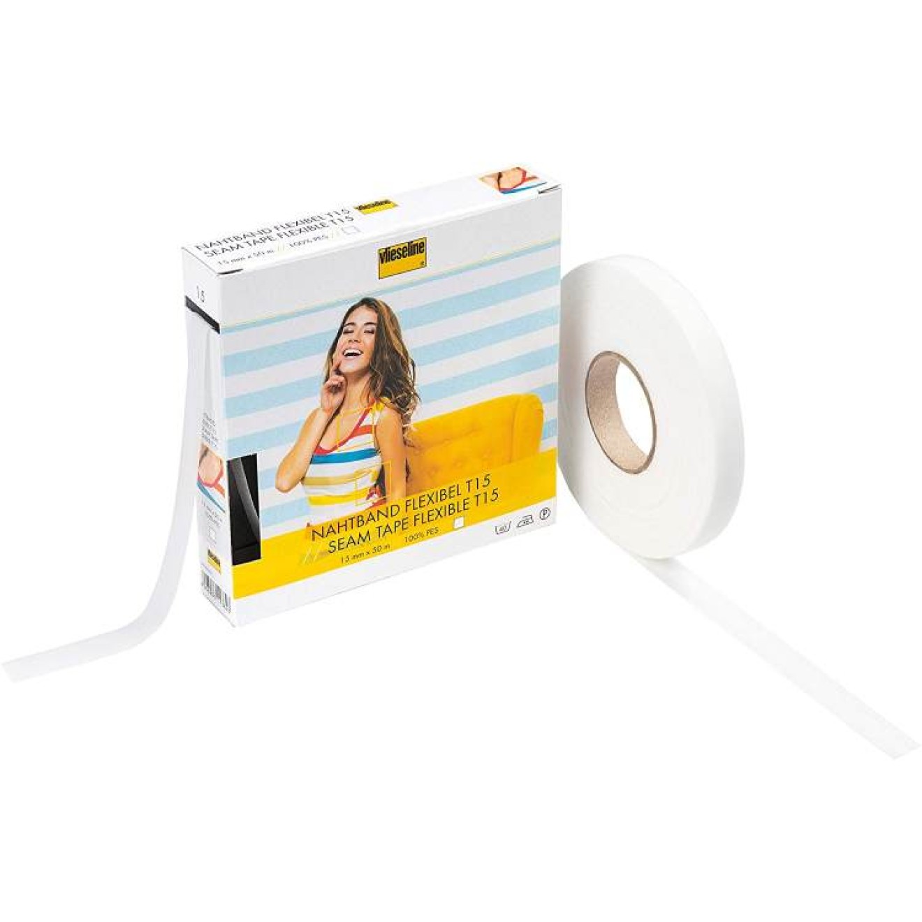 1,5 cm / white / 50 m