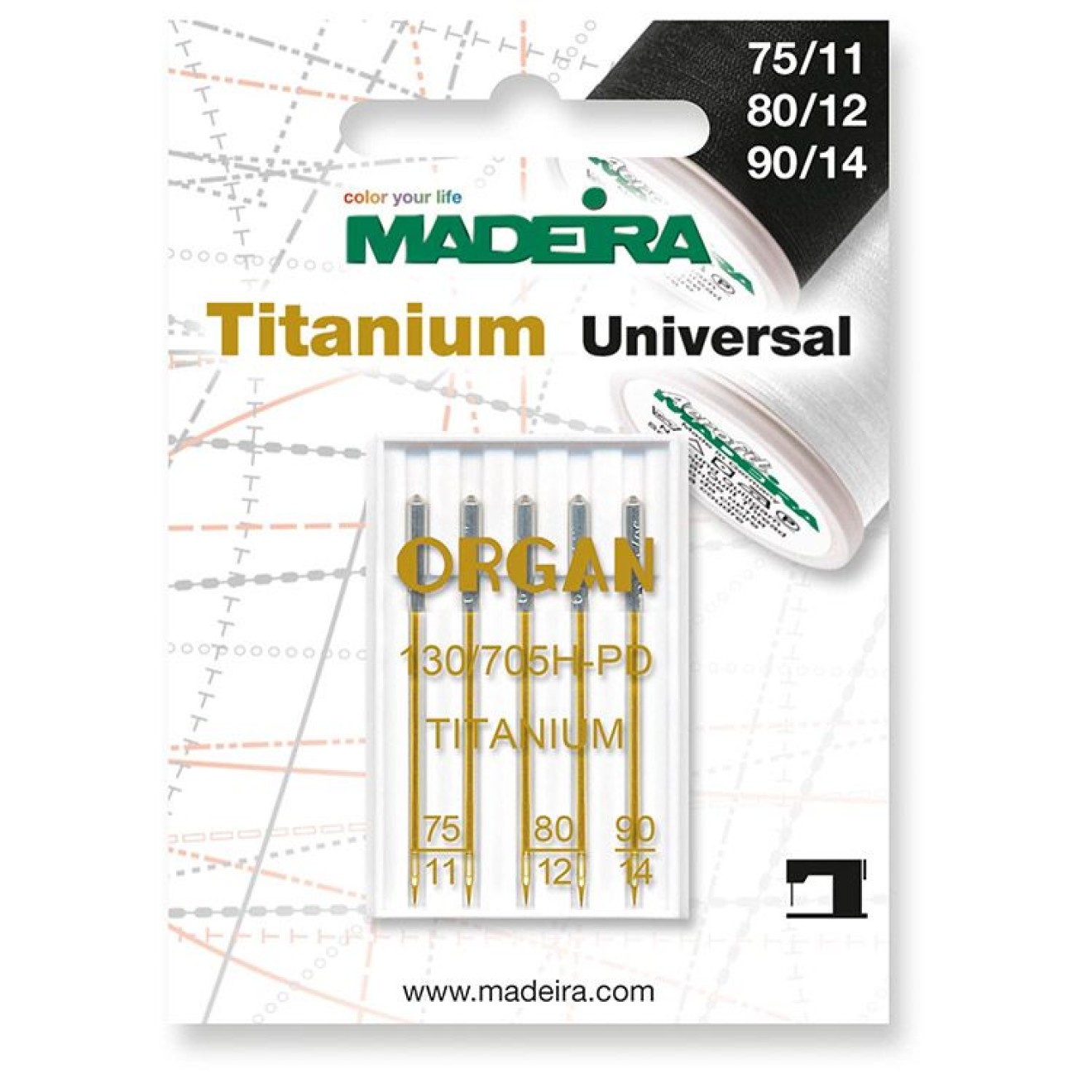 Madeira Maschinennadel colour Universal Titanium